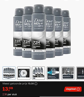 Dagdeal bol: tot 60% korting op deo/douchegel diverse merken