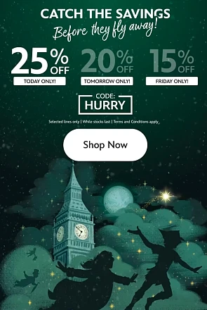 Tot 25% korting in de Disney Store