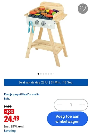 Lidl dagdeal: speelgoed BBQ -30%