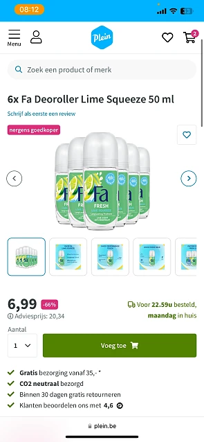 Deorollers 6 stuks Lime Squeeze