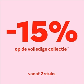 15% korting op alles vanaf 2 stuks bij Bel&Bo