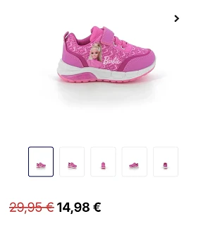 Barbie roze sneakers -50%