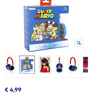 Mario hoofdtelefoon -75%