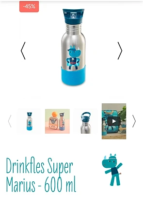 Lilliputiens drinkfles Super Marius 600 ml -45%
