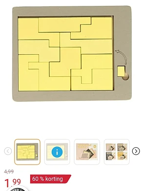Houten impossible denkpuzzel -60%
