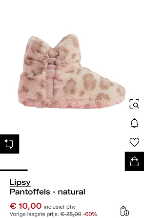 Lipsy pantoffels maat 28 -60%