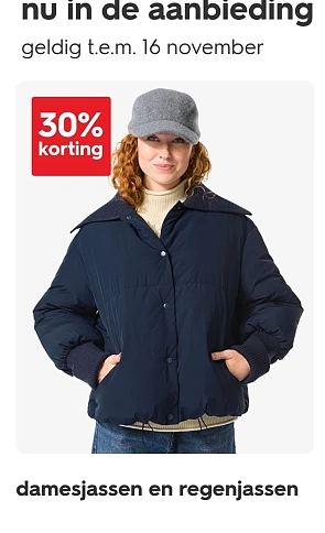 -30% damesjassen en regenjassen