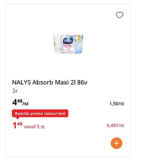 Nalys absorb maxi 3 rollen veel goedkoper