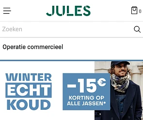 -15euro op jassen bij Jules