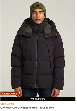 G-star jas aan 45 euro en kortingen tot 80%!