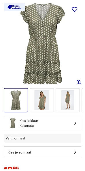 Only jurk kalamata maat S, M -46%