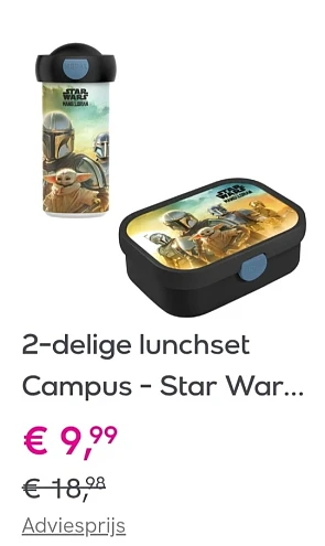2-delige lunchset Campus Star Wars