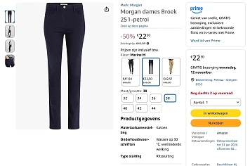 Morgan dames Broek -50%
