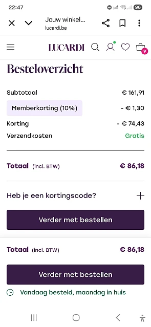 Tot 50% korting bij Lucardi