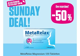 50% op MetaRelax Magnesium 120 Tabletten