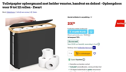 Opbergmand voor wc papier -70%