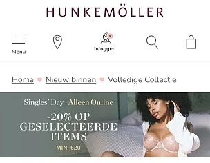 20% bij Hunkemöller