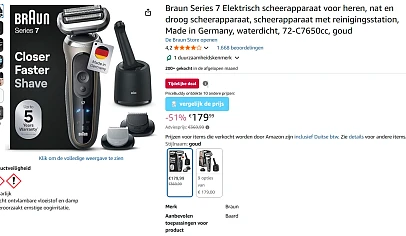 Braun Elektrisch scheerapparaat voor heren