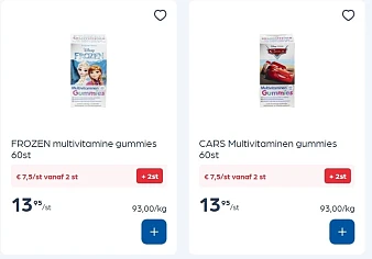 Disney multivitamines gummies -50%