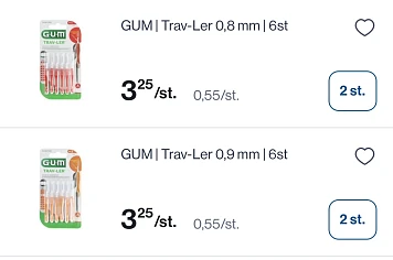 Gum flosh borsteltjes -50%