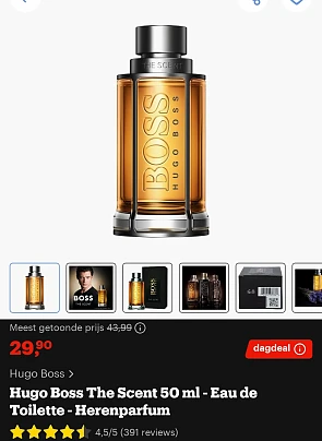 Dagdeal bol parfums aan mooie korting