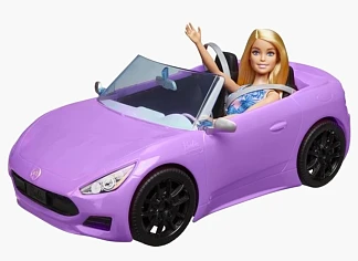 Barbie Pop met paarse cabriolet