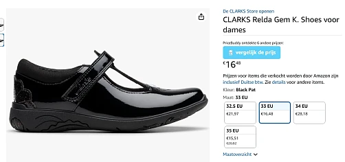 Clarks meisjes schoenen vanaf 15.51€