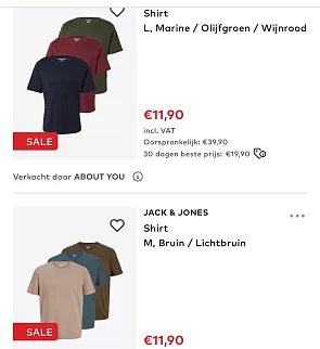 Jack & Jones t-shirts
