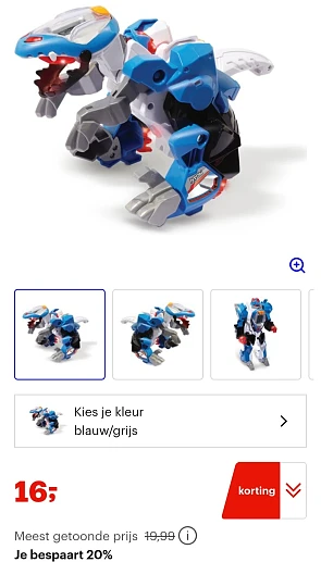 VTech Switch & Go Dinos -20% goedkoper bij Bol