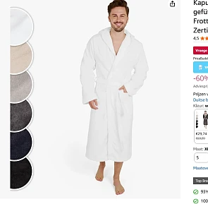 Badjas voor heren mooi koopje!