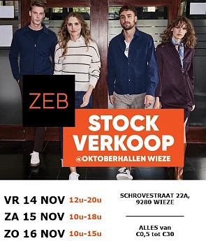 Stockverkoop ZEB alles vanaf 0.5 € te Wieze