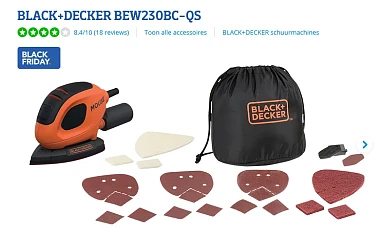BLACK+DECKER schuurmachine