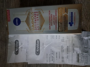 Nivea gezichtsserum Luminous 100% terugbetaald