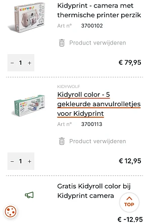 Kidyprint - camera met thermische printer