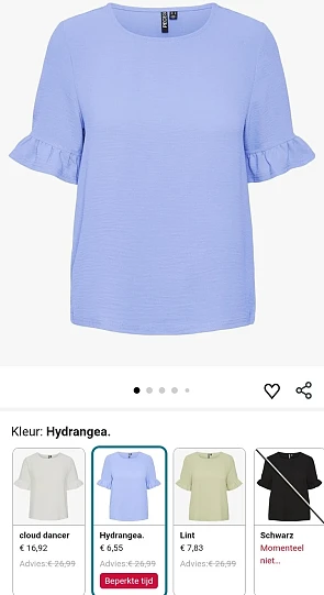 T-shirt Pieces maat M met 76% korting