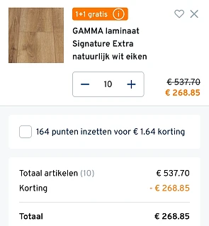 GAMMA Black Deal laminaat