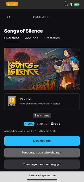 Epic Games: Song of silence en Scourgebringer gratis