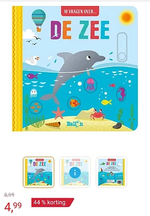 Schuif- en Flapjesboek 10 vragen over... De zee -44%