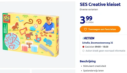 SES Creative kleisets goedkoop bij Action