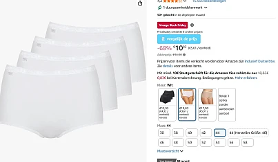 Sloggi dames 3 pack met kortingen tot 68%