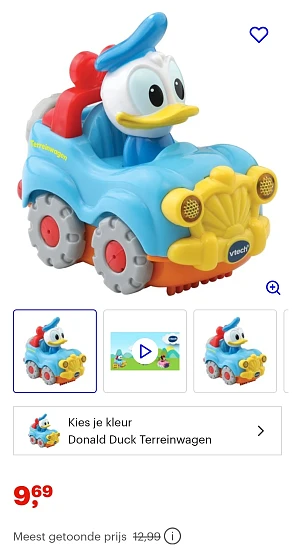 Vtech toet toet auto Donald Duck -25%