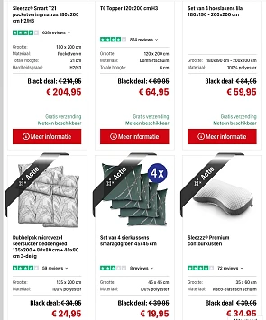 Matrassendiscount Black Deal tot -50%