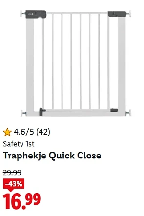 Tot -43% traphekje Quick Close 👶🏻 bevestiging voor ronde oppervlakken
