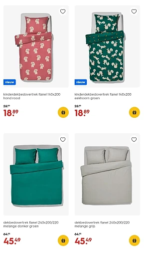 Beddengoed, 4 seizoenen dekbedden en elektrische dekens -30%