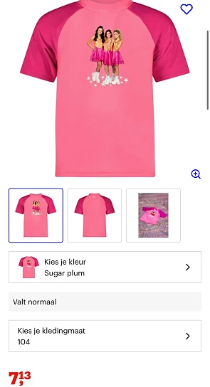 B.Nosy K3 zwem t-shirts en badpakken