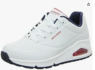 Skechers Uno Stand On Air dames Sneaker, White Durabuck, 40 EU