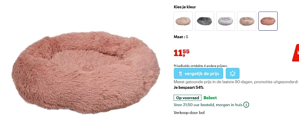 Flamingo roze honden of kattenmand "Krems voor 11.55€ bij bol voor kleine honden