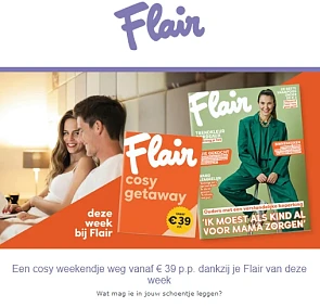 Flair: weekendje weg vanaf € 39 p.p.