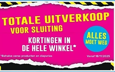 Uitverkoop bij alle Cora winkels