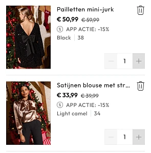 Lolaliza korting in de app